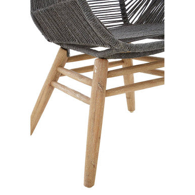 Sisal Grey Rope Woven Armchair