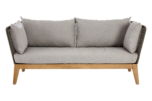 Opus Grey Woven Rope 3 Seater Sofa with Cushions