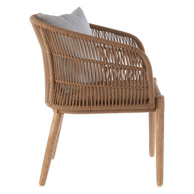 Opus Natural Woven Rope Armchair with Cushion