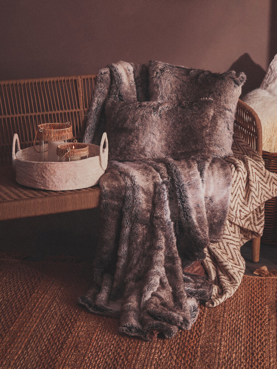Opus Natural Woven Rope and Wood 3 Seater Sofa