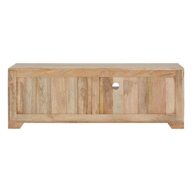 Marwar Mango Wood and Hair on Leather Media Unit