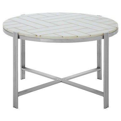 Eva White Marble Coffee Table