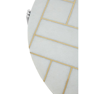 Eva White Marble Coffee Table