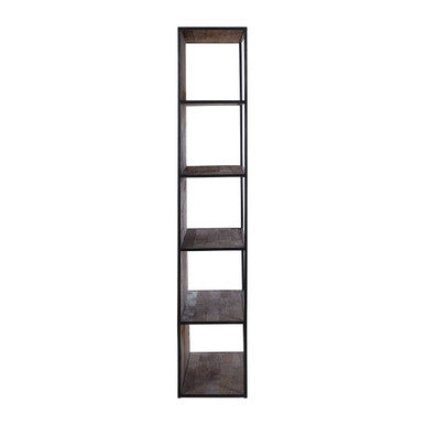 Midas Recycled Elm Wood 5 Tier Shelf Unit
