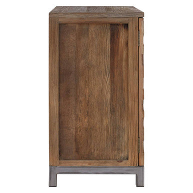 Midas Recycled Elm Wood Large 2 Door Cabinet