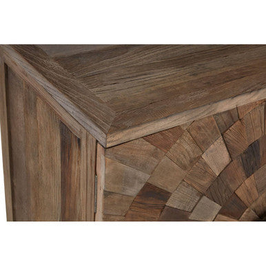 Midas Recycled Elm Wood Large 2 Door Cabinet