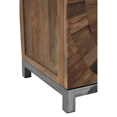 Midas Recycled Elm Wood Large 2 Door Cabinet