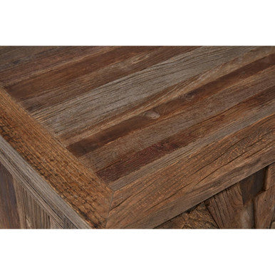 Midas Recycled Elm Wood Small 2 Door Cabinet