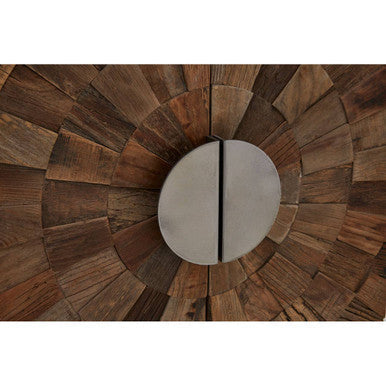 Midas Recycled Elm Wood Small 2 Door Cabinet