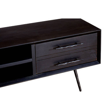 Madsen Brown Recycled Wood 4 Drawer Media Unit
