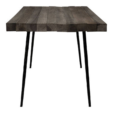 Mason Recycled Oak Wood Rectangular Dining Table