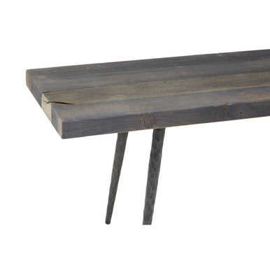 Mason Recycled Oak Wood Bench
