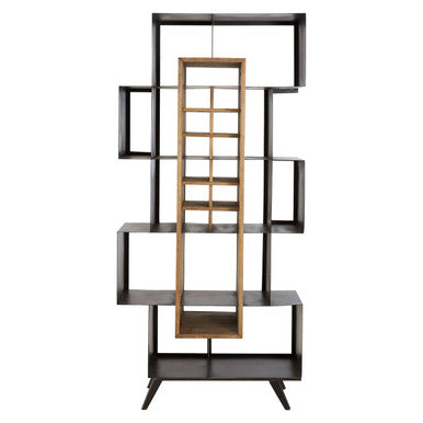 Mason Recycled Pine Wood Wine Shelf Unit