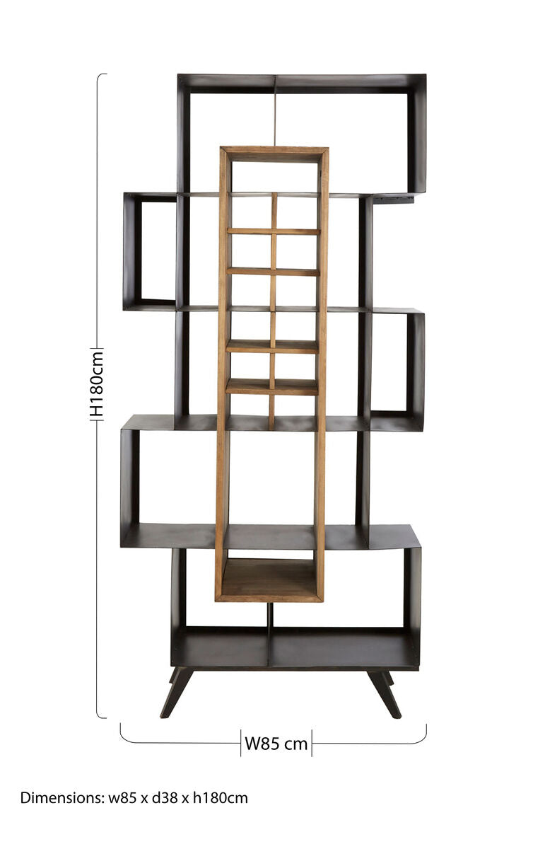 Mason Recycled Pine Wood Wine Shelf Unit