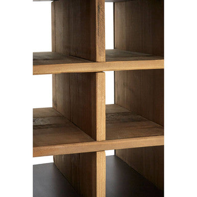 Mason Recycled Pine Wood Wine Shelf Unit