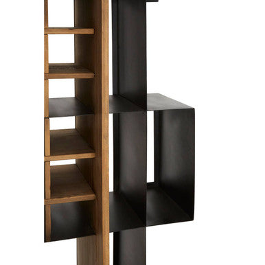 Mason Recycled Pine Wood Wine Shelf Unit