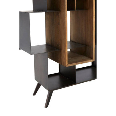 Mason Recycled Pine Wood Wine Shelf Unit