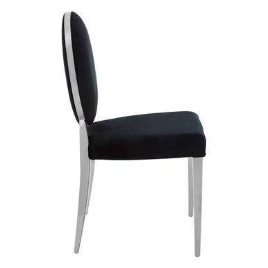 Yasmin Black Velvet Chair