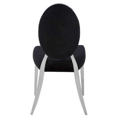 Yasmin Black Velvet Chair