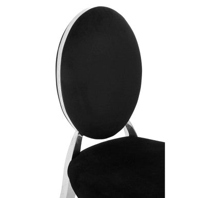 Yasmin Black Velvet Chair