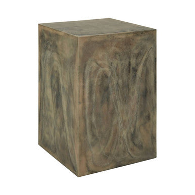 Rosado Stone Grey Marble Effect Side Table and Stool
