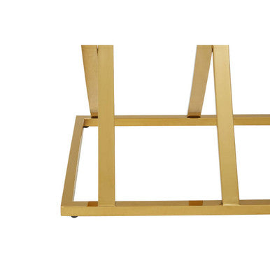 Reena Mirrored Top and Gold Finish Console Table