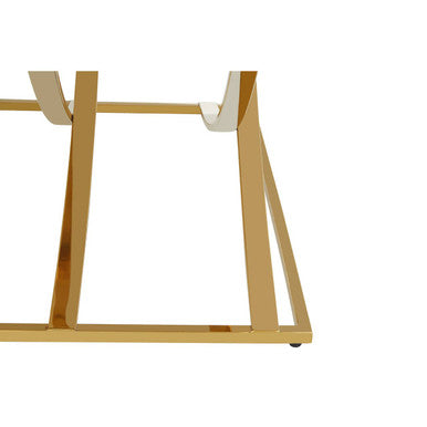 Reena Mirrored Top and Gold Finish Coffee Table