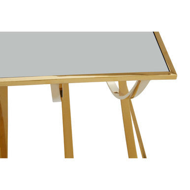 Reena Mirrored Top and Gold Finish Coffee Table
