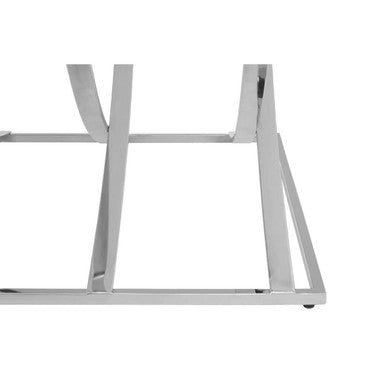 Reena Mirrored Top and Chrome Finish Coffee Table