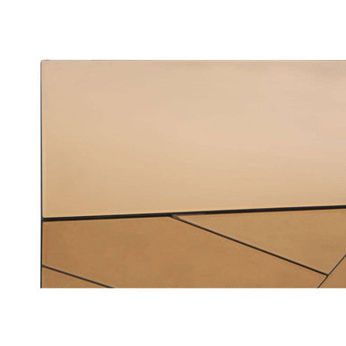 Roza Brown Mirrored Console Table