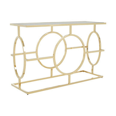 Roena Clear Glass Console Table