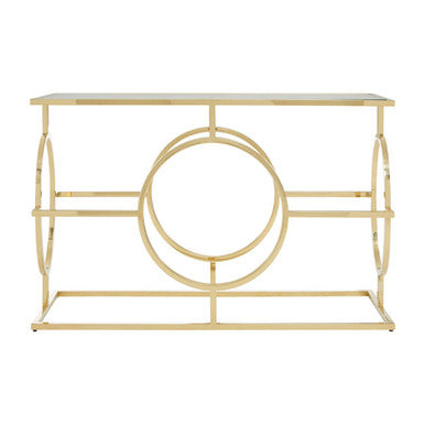 Roena Clear Glass Console Table