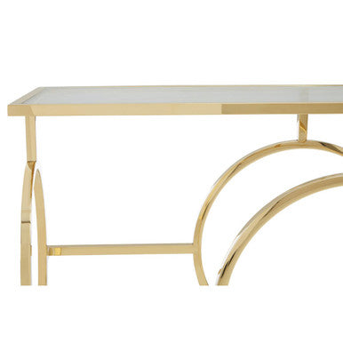 Roena Clear Glass Console Table