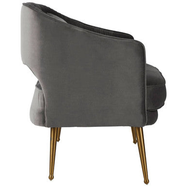 Hendricks Grey Velvet 2 Seater Sofa