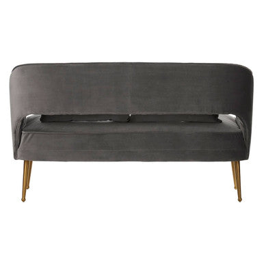 Hendricks Grey Velvet 2 Seater Sofa