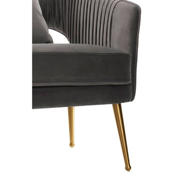 Hendricks Grey Velvet 2 Seater Sofa
