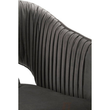 Hendricks Grey Velvet 2 Seater Sofa