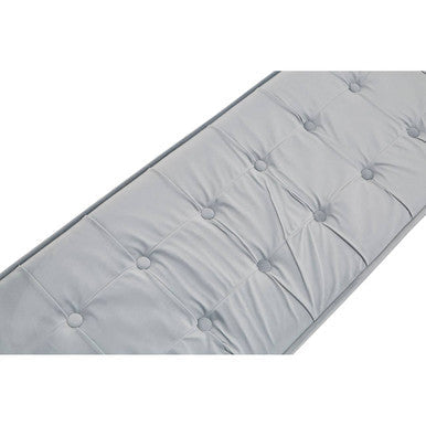 Allure Powder Blue Velvet and Silver Finish Long Bench
