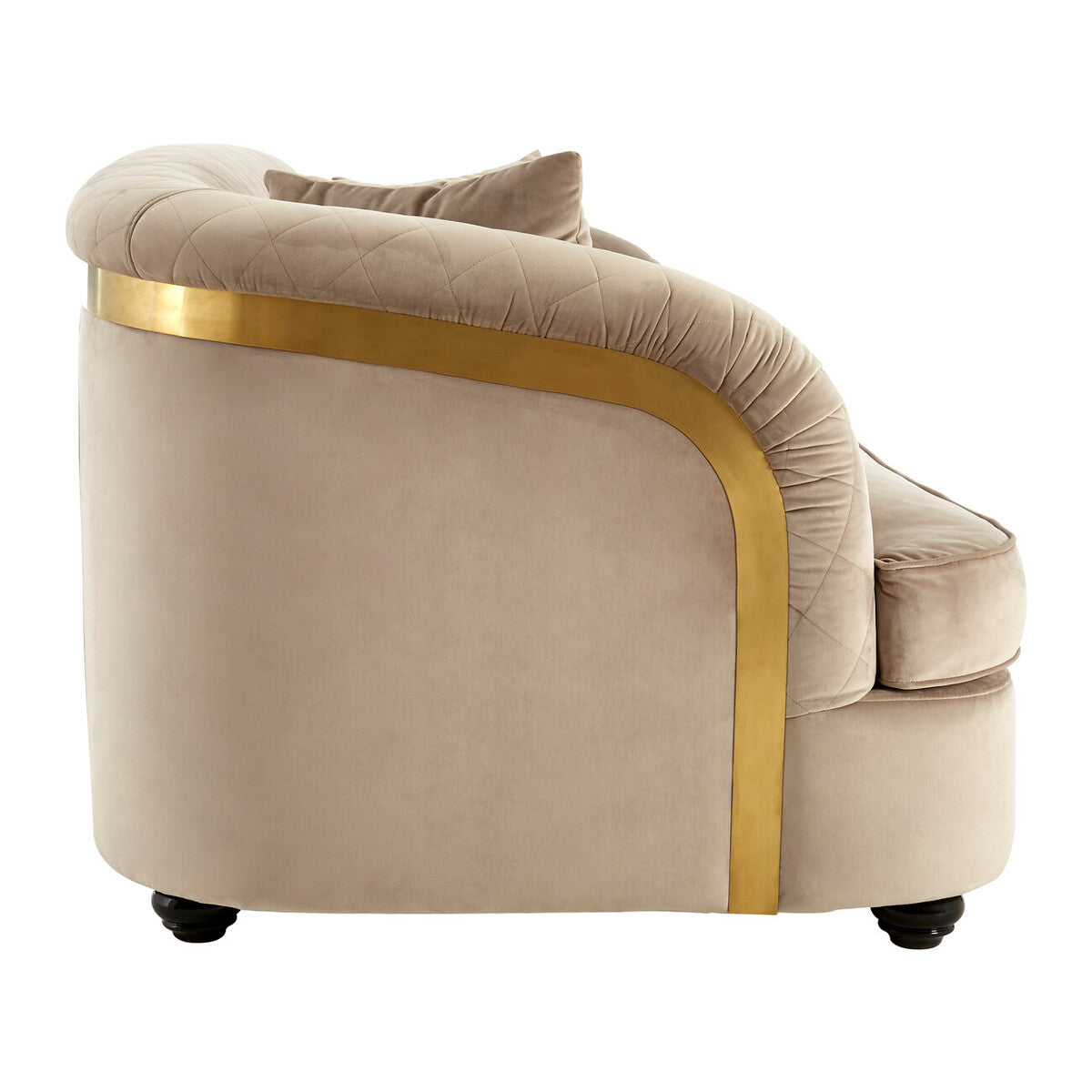 Fiji Grey Cotton Velvet 3 Seater Sofa