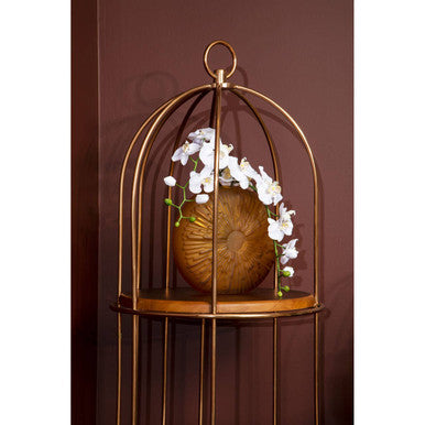 Horizon Rose Gold Finish Large 4 Tier Bird Cage Shelf Unit