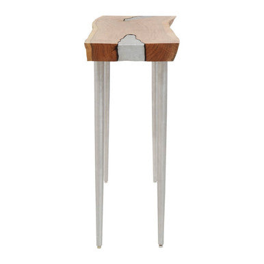 Almora Natural Acacia Wood Console Table with Live Edge