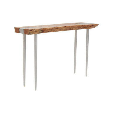 Almora Natural Acacia Wood Console Table with Live Edge