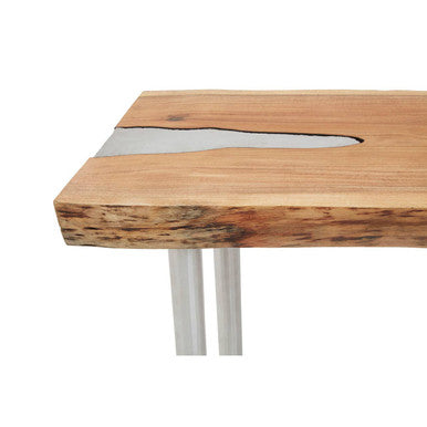 Almora Natural Acacia Wood Console Table with Live Edge