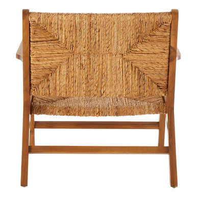 Lovina Teak Wood and Natural Rattan Armchair