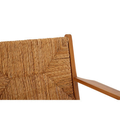 Lovina Teak Wood and Natural Rattan Armchair
