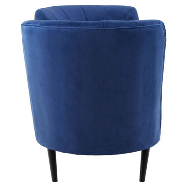 Malena Midnight Blue Velvet Chaise Longue