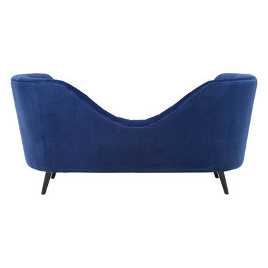 Malena Midnight Blue Velvet Chaise Longue