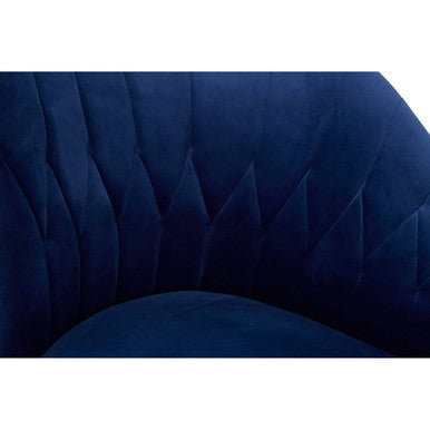 Malena Midnight Blue Velvet Chaise Longue