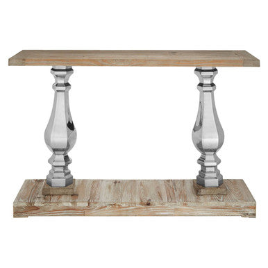 Richmond White Wash Pine Wood Console Table