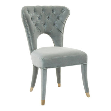 Blue Velvet Tufted Dining Chair | Villi